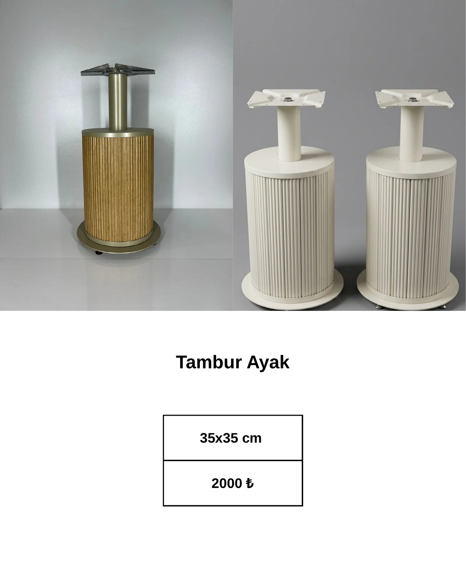 Drum Table Base